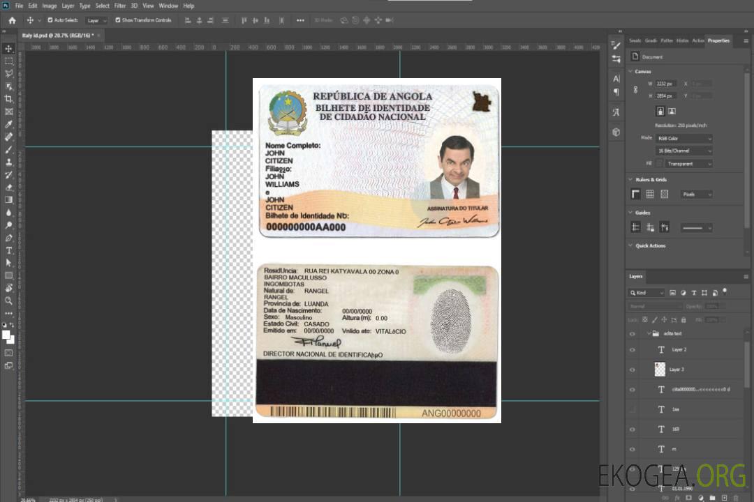 Identifiant Angola template Identifiant Angola template